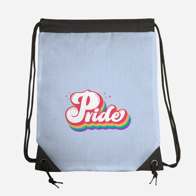 Pride Vintage Text-None-Drawstring-Bag-xMorfina