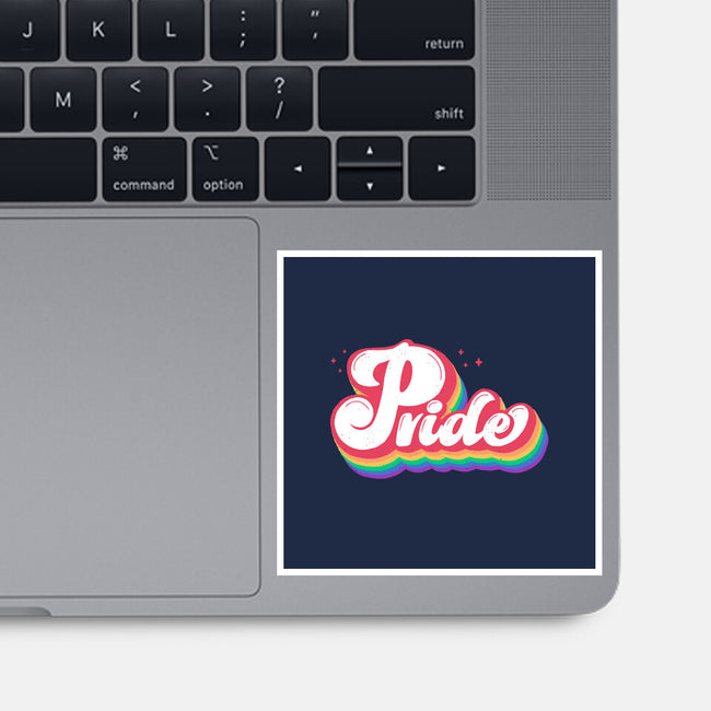 Pride Vintage Text-None-Glossy-Sticker-xMorfina