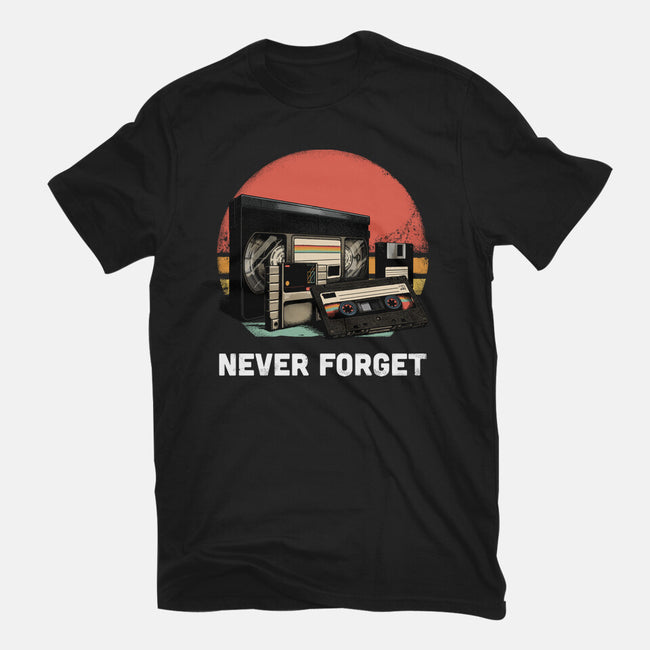 Never Forget Cassette-Mens-Premium-Tee-GoshWow