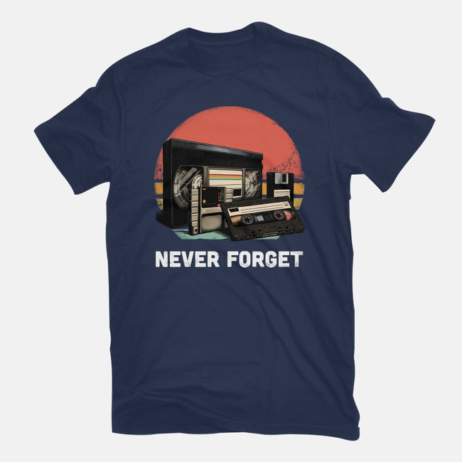 Never Forget Cassette-Unisex-Basic-Tee-GoshWow