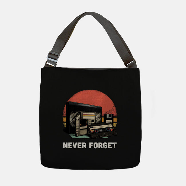 Never Forget Cassette-None-Adjustable Tote-Bag-GoshWow