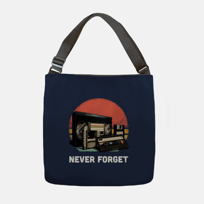 Never Forget Cassette-None-Adjustable Tote-Bag-GoshWow