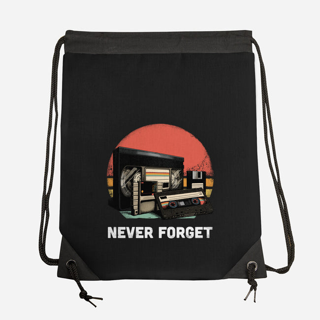 Never Forget Cassette-None-Drawstring-Bag-GoshWow