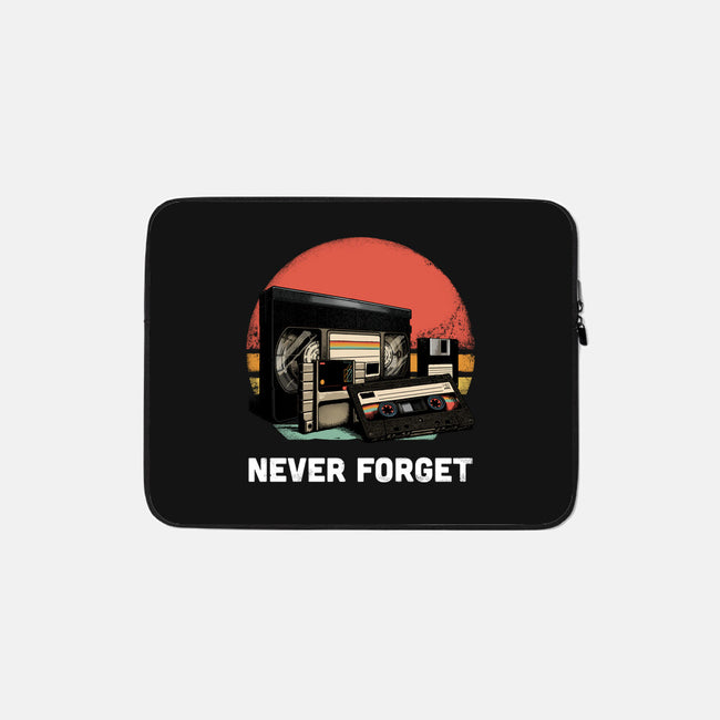 Never Forget Cassette-None-Zippered-Laptop Sleeve-GoshWow