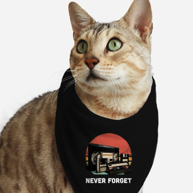 Never Forget Cassette-Cat-Bandana-Pet Collar-GoshWow