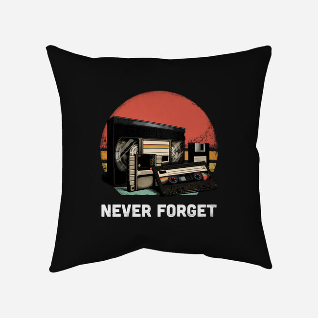 Never Forget Cassette-None-Non-Removable Cover w Insert-Throw Pillow-GoshWow