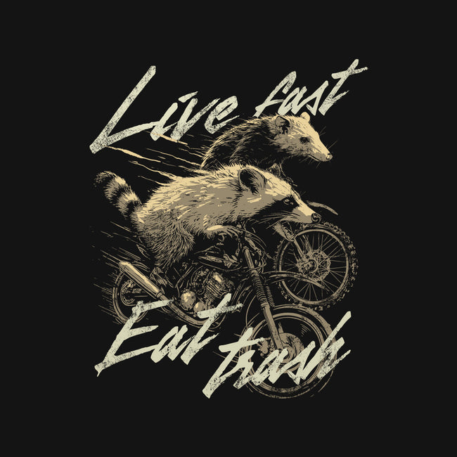 Raccoon Live Fast Eat Trash-None-Dot Grid-Notebook-GoshWow