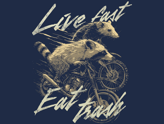 Raccoon Live Fast Eat Trash