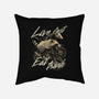 Raccoon Live Fast Eat Trash-None-Removable Cover-Throw Pillow-GoshWow
