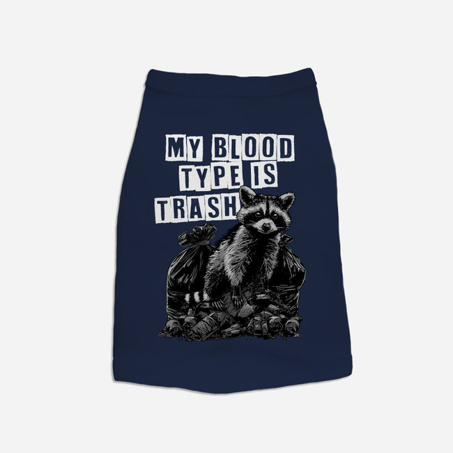 Trash Blood Type-Dog-Basic-Pet Tank-GoshWow