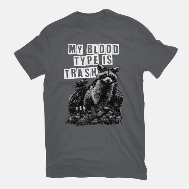 Trash Blood Type-Mens-Heavyweight-Tee-GoshWow