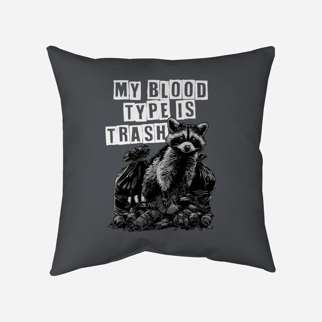 Trash Blood Type-None-Non-Removable Cover w Insert-Throw Pillow-GoshWow