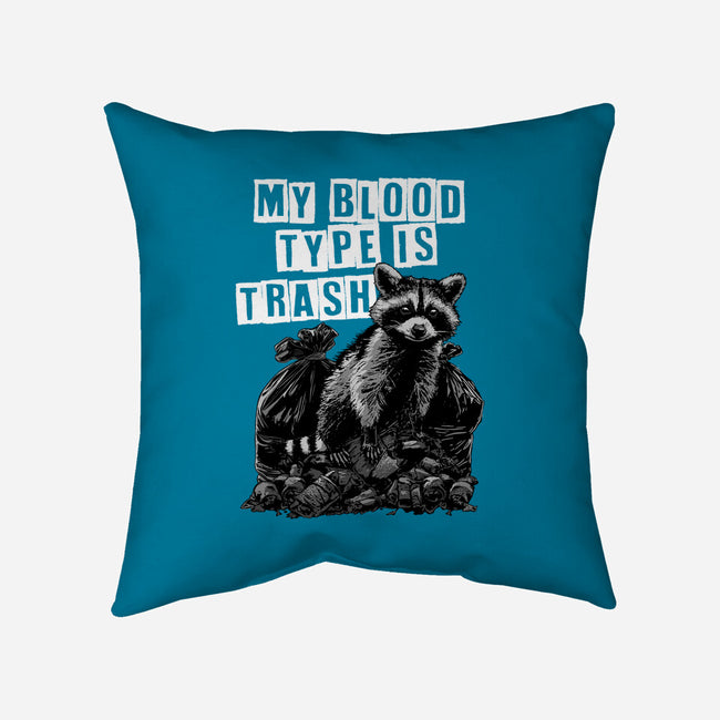 Trash Blood Type-None-Non-Removable Cover w Insert-Throw Pillow-GoshWow