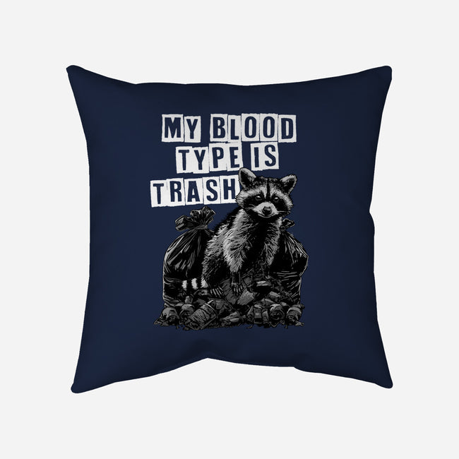 Trash Blood Type-None-Removable Cover w Insert-Throw Pillow-GoshWow