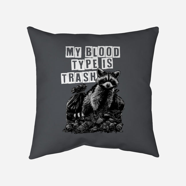 Trash Blood Type-None-Removable Cover-Throw Pillow-GoshWow