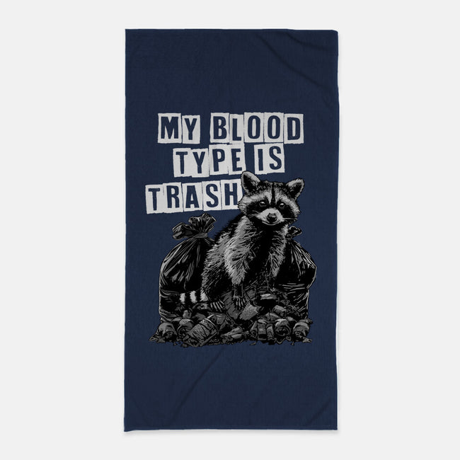 Trash Blood Type-None-Beach-Towel-GoshWow