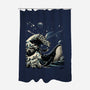 Cosmic Kanagawa-None-Polyester-Shower Curtain-GoshWow