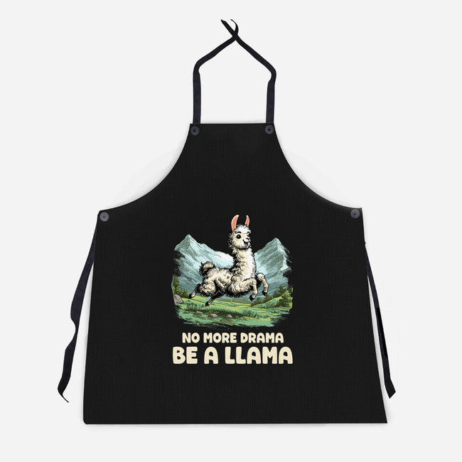 Drama Llama-Unisex-Kitchen-Apron-GoshWow