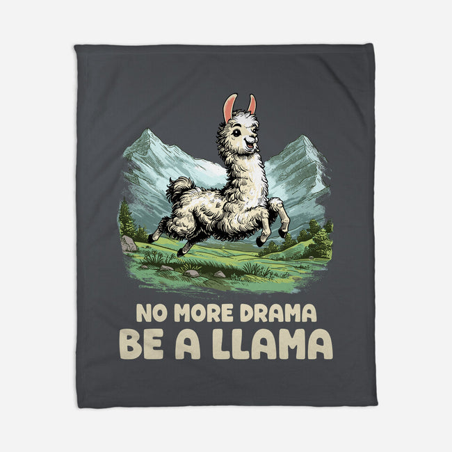 Drama Llama-None-Fleece-Blanket-GoshWow