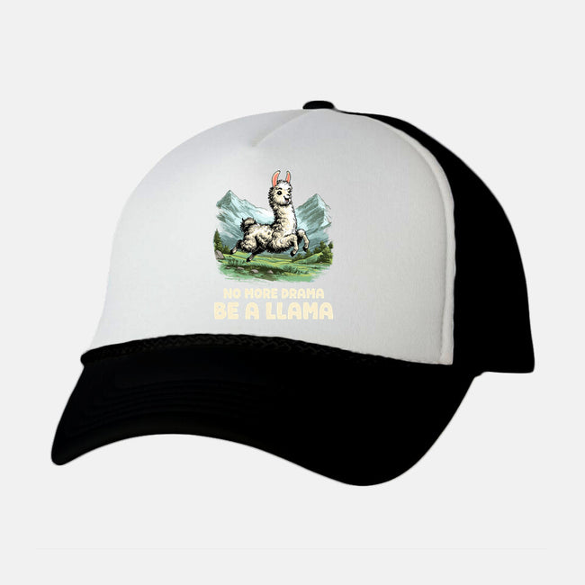 Drama Llama-Unisex-Trucker-Hat-GoshWow