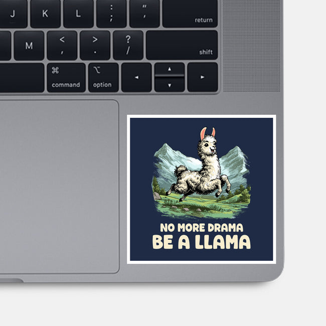 Drama Llama-None-Glossy-Sticker-GoshWow