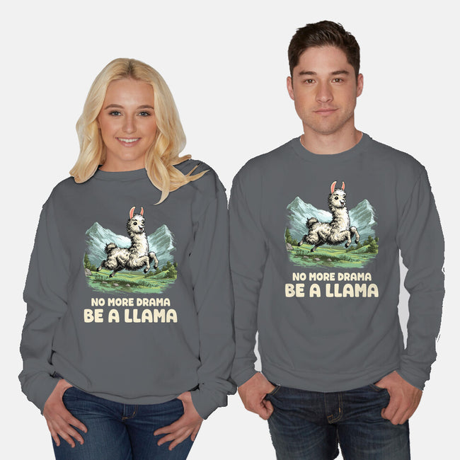 Drama Llama-Unisex-Crew Neck-Sweatshirt-GoshWow