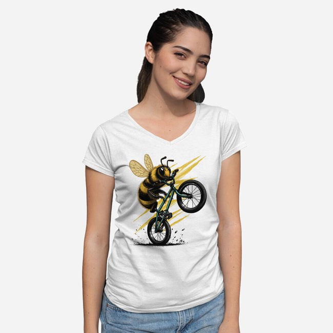 Buzzcycle-Womens-V-Neck-Tee-GoshWow