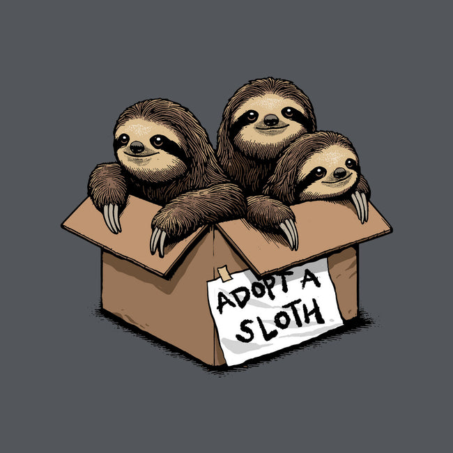 Adopt A Sloth-None-Removable Cover w Insert-Throw Pillow-GoshWow