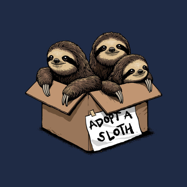 Adopt A Sloth-None-Removable Cover-Throw Pillow-GoshWow