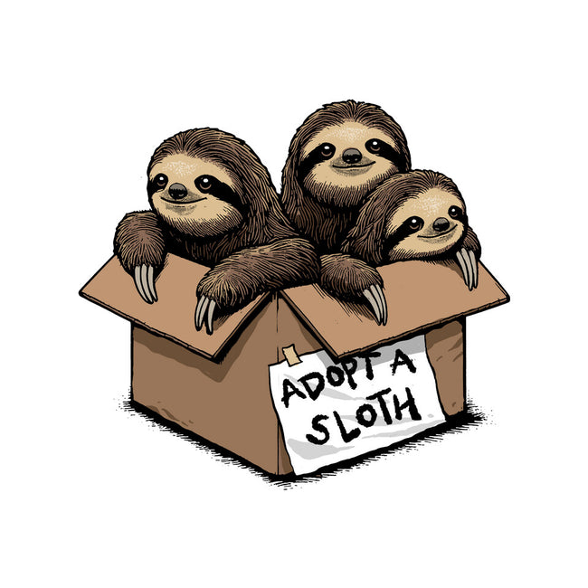 Adopt A Sloth-None-Matte-Poster-GoshWow