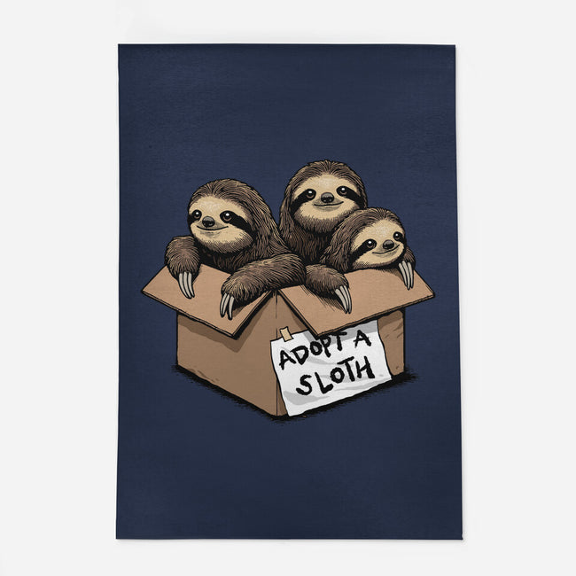 Adopt A Sloth-None-Outdoor-Rug-GoshWow