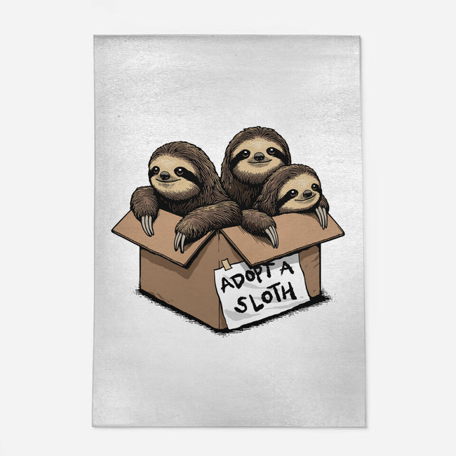 Adopt A Sloth-None-Outdoor-Rug-GoshWow