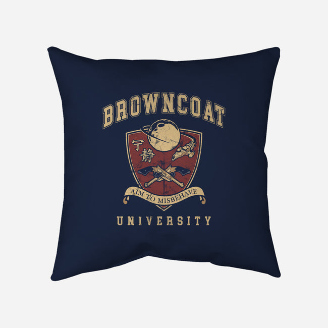 Browncoat University-None-Removable Cover-Throw Pillow-ACraigL