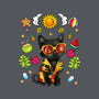Summer Black Cat-None-Stretched-Canvas-JamesQJO