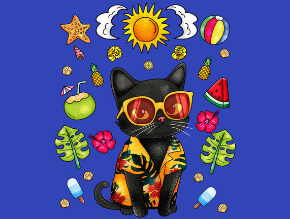 Summer Black Cat