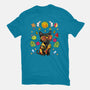 Summer Black Cat-Mens-Heavyweight-Tee-JamesQJO