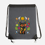 Summer Black Cat-None-Drawstring-Bag-JamesQJO