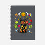 Summer Black Cat-None-Dot Grid-Notebook-JamesQJO