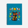 Summer Black Cat-None-Dot Grid-Notebook-JamesQJO