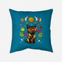 Summer Black Cat-None-Non-Removable Cover w Insert-Throw Pillow-JamesQJO