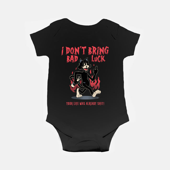 Black Cat Rules-Baby-Basic-Onesie-alfbocreative