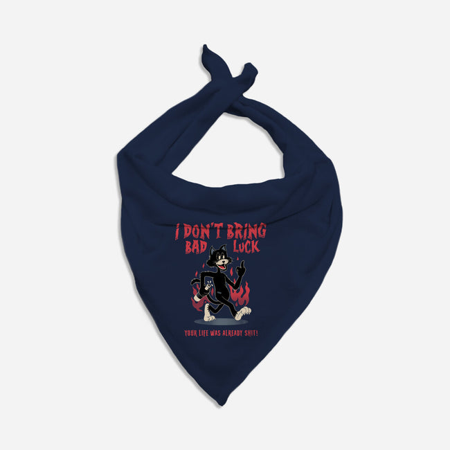 Black Cat Rules-Cat-Bandana-Pet Collar-alfbocreative