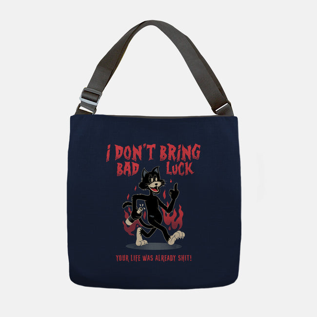 Black Cat Rules-None-Adjustable Tote-Bag-alfbocreative