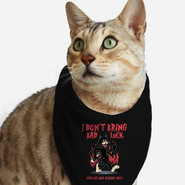 Black Cat Rules-Cat-Bandana-Pet Collar-alfbocreative