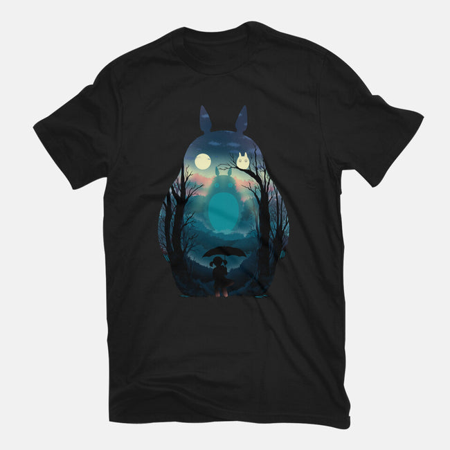 Finding Totoro-Womens-Basic-Tee-alfbocreative