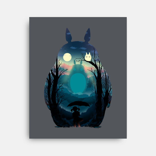 Finding Totoro-None-Stretched-Canvas-alfbocreative