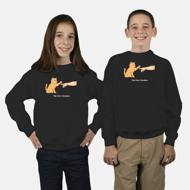 The Purr Creation-Youth-Crew Neck-Sweatshirt-alfbocreative