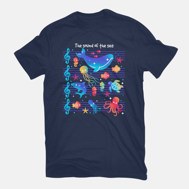 The Sound Of The Sea-Womens-Fitted-Tee-NemiMakeit