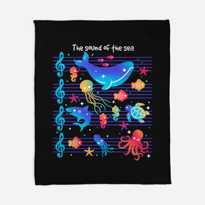 The Sound Of The Sea-None-Fleece-Blanket-NemiMakeit