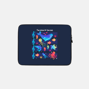 The Sound Of The Sea-None-Zippered-Laptop Sleeve-NemiMakeit